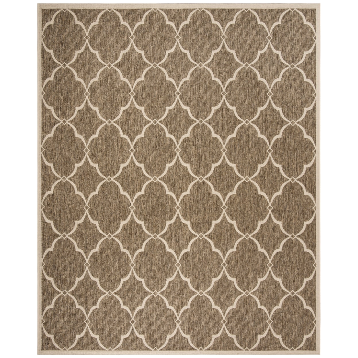 SAFAVIEH Beach House Nick Indoor/Outdoor Area Rug Beige/Cream, 6'7" x 6'7" Square