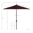 thumbnail image 5 of California Umbrella 9' Patio Umbrella in Burgundy, 5 of 5