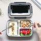thumbnail image 5 of Billuyoard Divisor Bento Box al aire libre térmico adultos Multi-rejillas contenedor de alimentos calefacción cajas de almacenamiento trabajador escuela Mostrada Negro/3 rejillas Billuyoard HA067746-01, 5 of 6