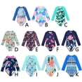 thumbnail image 4 of 2-8T Toddler Little Girls Zipper Long Sleeve Rash Guard One Piece Swimsuit Kids UPF 50+ Sun Protection Swimwear Bathing Suit, 4 of 4