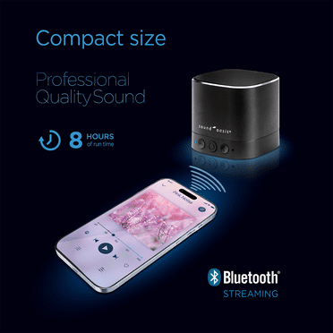 Sound Oasis Pink Noise Bluetooth Sound Machine for Sleeping, 20 Non-Looping Soothing Sounds with Speaker & Memory Function, Portable Sleep Sound Therapy for Home, Office or Travel