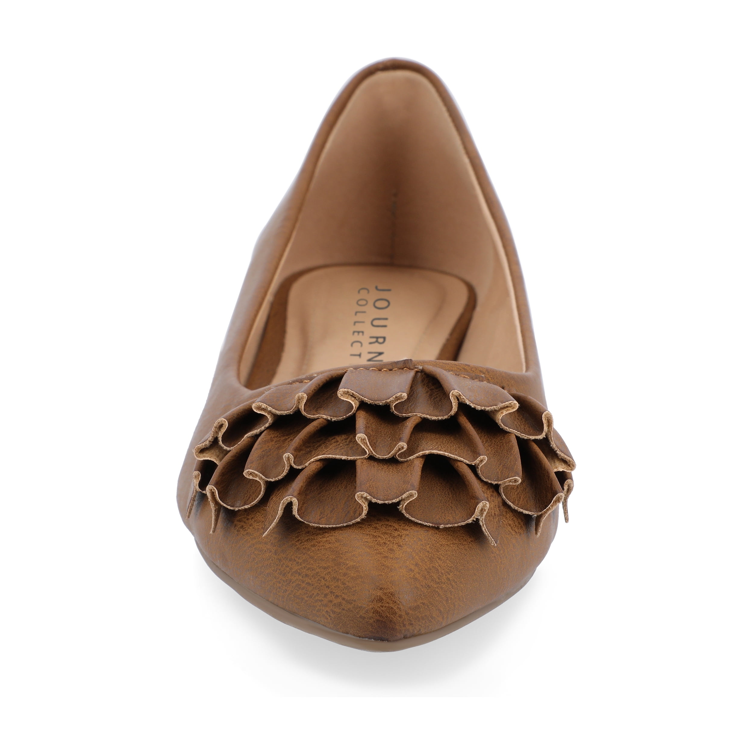 Journee Womens Judy Slip On Pointed Toe Ballet Flats, Widths Available