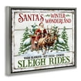 thumbnail image 4 of Stupell Industries Winter Wonderland Sleigh Rides Holiday Painting Gray Floater Framed Canvas Art Prints Wall Art, 21 x 17, 4 of 10