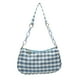 thumbnail image 1 of Sywqhk Bolsos De Mano Con Cadena Para Axilas Con Estampado A Cuadros De Tela Oxford Para Mujer A La Moda (Azul) Sywqhk Para estrenar, 1 of 9