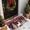 thumbnail image 2 of KOYPTL Christmas Doormat,40*60cm Soft Xmas Tree Reindeer Bathroom Rug with Non Slip Backing Washable Durable Absorbent,Christmas Bath Mat for Indoor Outdoor Bedroom Home Decor, 2 of 6