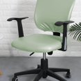 thumbnail image 4 of Split Office Chair Cover Dustproof Computer Desk Waterproof Rotating Chair Protector Green Seat Cover, 4 of 9