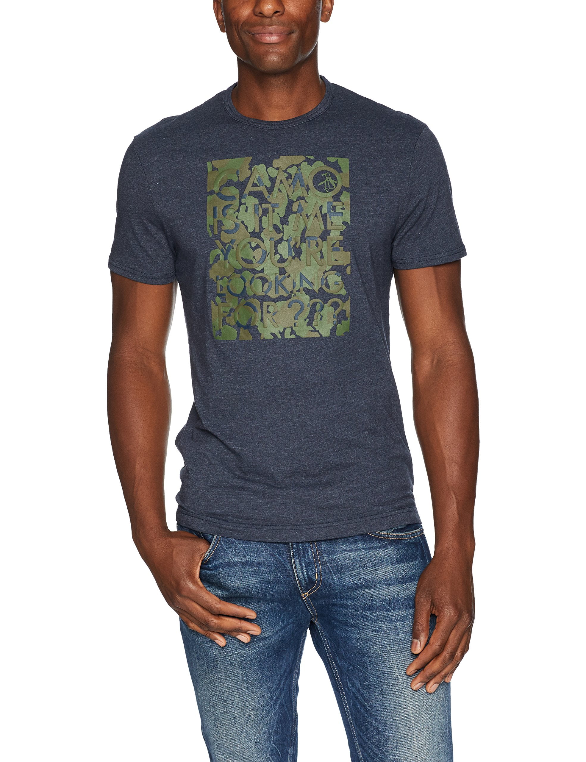 Camo Vinyl Graphic Tee, Size 