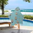 thumbnail image 3 of Yayeee Kids Hooded Towel with Hand Pockets Beach Soft Absorbent Bath Wrap 50 x 23.5 inch, Cartoon Capybaras, 3 of 5