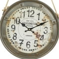 thumbnail image 4 of DecMode 11"D White Metal Wall Clock with Rope accents (3 Count), 4 of 8