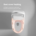thumbnail image 3 of Smart Toilet, Bidet Toilet with Automatic Flip Cover, Electric Tankless Toilet with Heated Bidet Built In, LED Display, Automatic and Foot Feel Flush, White, 3 of 9
