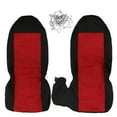 thumbnail image 2 of 2pcs Front Car Seat Covers Center Fit for Ford Ranger 60/40 Highback 2004-2012, Interior Automotive Car Front Seats Only (Console armrest Cover Not Included), Black&Red, 2 of 10