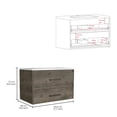 thumbnail image 3 of White main color | Floating sink vanity with sturdy handles and storage | Enhances the aesthetics and functionality of your room, 3 of 3