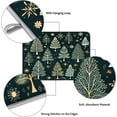 thumbnail image 3 of 18x24 Inch Dish Drying Mat for Kitchen Counter Absorbent Kitchen Mat Christmas Tree Green Dish Drying Pad Coffee Bar Accessories, 3 of 8