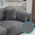 thumbnail image 4 of Mjkone Minimalist Oversized 4-Seater Comfy Couch, 97‘’W Deep Seat Sofa for Living Room, Dark Gray, 4 of 7