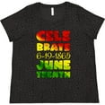 thumbnail image 3 of Inktastic Celebrate Juneteenth 6-19-1865 Women's Plus Size T-Shirt, 3 of 5