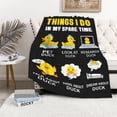 thumbnail image 4 of Duck Blanket Lightweight Flannel Throw Blanket Gifts for Girls Women in All Season Blanket for Bed/Couch/Sofa 30"x40" for Baby/Pets, 4 of 6