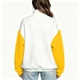 thumbnail image 5 of Jsaierl 1/4 Zip Sweatshirts for Women Plus Size Color Block Collared Sweatshirt Oversized Sweater Soft Long Sleeve Shirts Early Fall Fashion S-2XL, 5 of 6