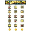 Club Pack of 12 Yellow and Red Casino Royale "JACKPOT" Slot Machine Stringer Party Decors 4'
