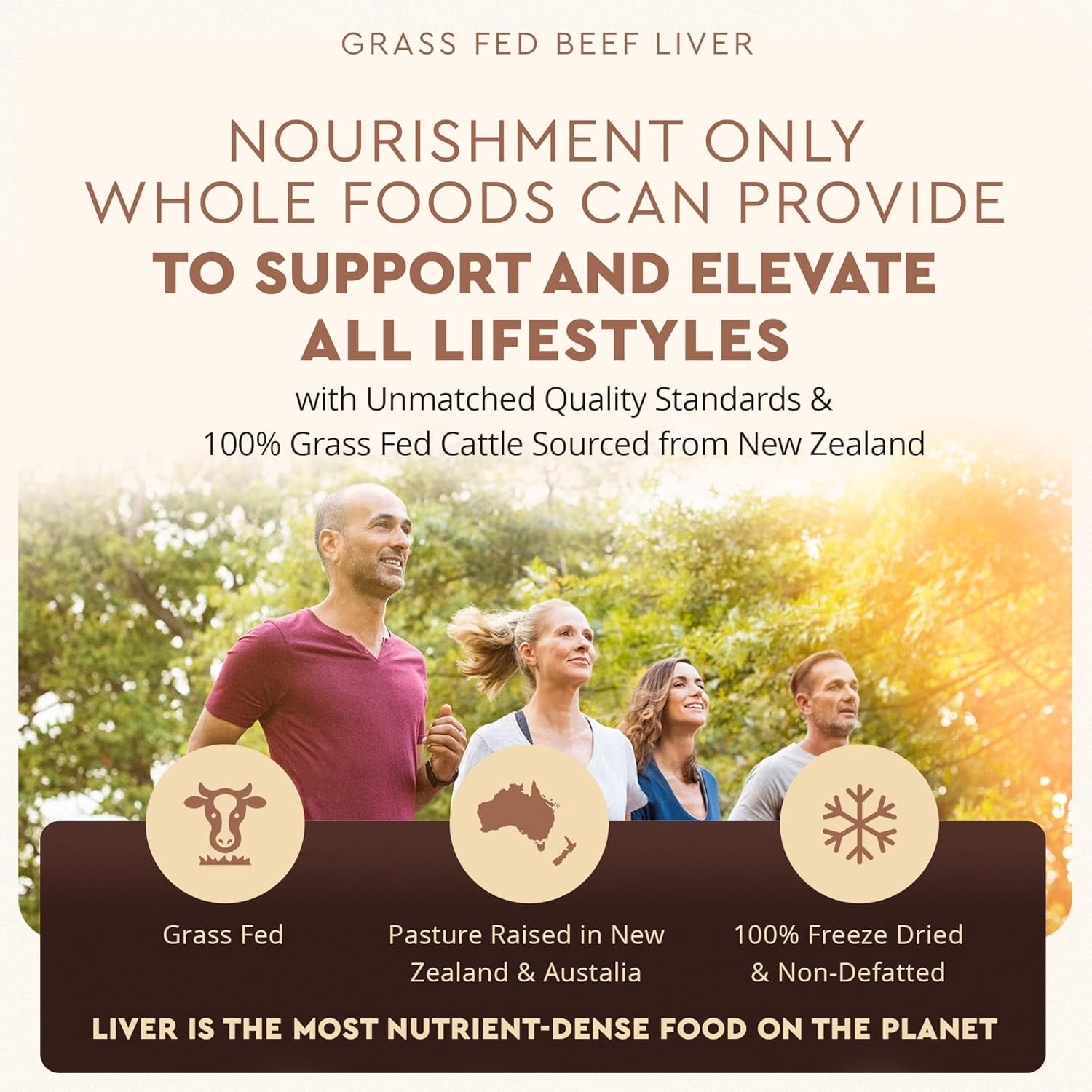 Ancestral Supplements Beef Liver, Grass-Fed, Natural Iron, Vitamin A, B12 for Energy, 180 Capsules