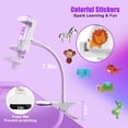 thumbnail image 4 of Baby Monitor Mount - Universal Adjustable Monitor Flex Stand for Hello Baby, Nanit Pro, Infant Optics, VTech & Most Baby Monitors - Detachable Arm Camera Clip Mount with Cute Stickers for Crib, 4 of 14