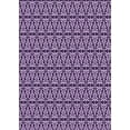 thumbnail image 1 of Ahgly Company Machine Washable Indoor Rectangle Transitional Dark Purple Area Rugs, 2' x 3', 1 of 7