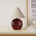 thumbnail image 4 of Better Homes & Gardens 9.5" Crimson Dome Rechargeable LED Portable Lamp with Dimmable Touch Sensor, 4 of 8