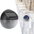thumbnail image 4 of Lámpara de pared con luz solar 2 en 1, lámpara semicircular impermeable para pasillo y valla de jardín para exteriores, 4 of 8