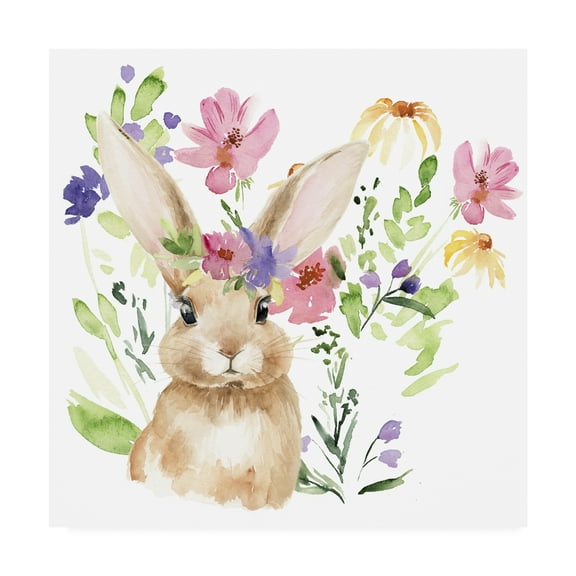 Trademark Fine Art 'Watercolor Spring Garden II' Canvas Art by Jennifer Paxton Parker