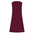 thumbnail image 7 of Women's Sleeveless V Neck Casual Dress, Buttonless Design, Lightweight Blend, Warm Weather Wear, 7 of 7