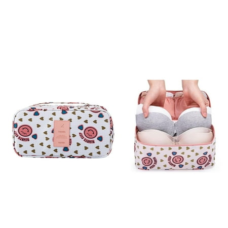 

TiFyTof2ys storage organization Waterproof Portable Pattern Travel Underwear Bra Storage Box Storage Bag(Buy 2 Get 1 Free)