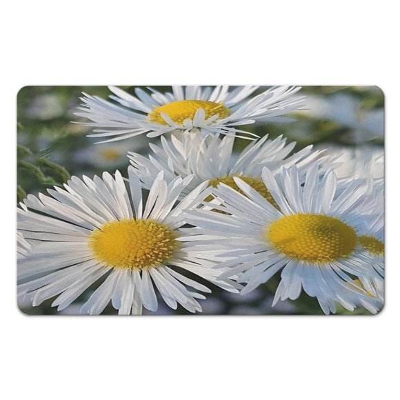 Tapis de Bain en Microfibre Doux avec Design de Fleurs Antidérapant - Lavable en Machine Décoration de Salle de Bain, 20x32 Pouces