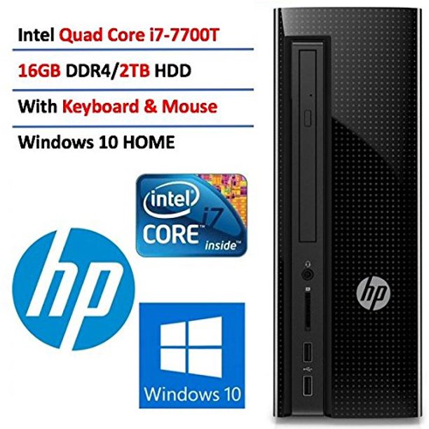 HP Slimline High Performance Mini Desktop (2017 Newest Model), Intel
