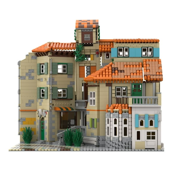 Italian Style Mansion Modular Building Blocks Set 3365pcs Street MOC Bricks Toys