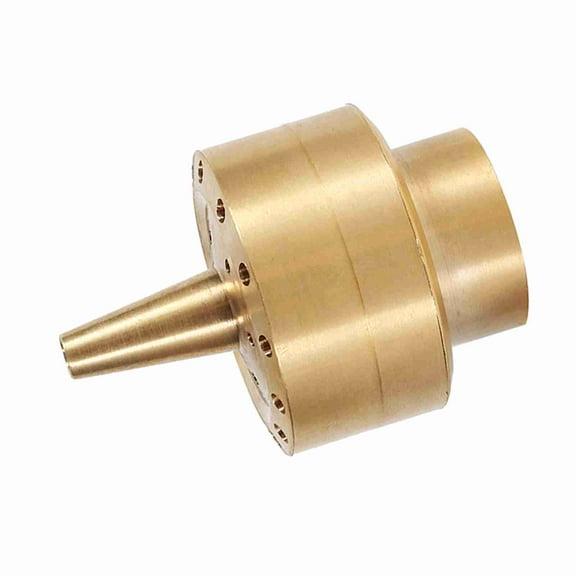 Brass Column Garden Pond Fountain Water Nozzle Sprinkler Spray Head Gold (3/4")