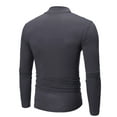 thumbnail image 3 of FAFWYP Men's Big & Tall Slim Fit Basic Turtleneck Long Sleeve Shirts Casual Cotton Knitted Active Tops High-neck Bottoming Tee Lightweight Thermal Pullover Sweaters, 3 of 6