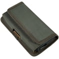 thumbnail image 3 of Luxmo 37 Large Size 6.3 Inch 6.75 X 3.75 X 0.75 Horizontal Universal Nylon Pouch With Dual Card Slots - Midgreen Green, 3 of 8