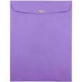 thumbnail image 2 of JAM Paper 9 x 12 Colored Envelopes with Clasp Closure, Violet Purple Recycled, Bulk 250/Pack, 2 of 2