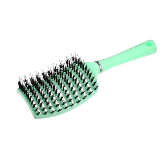 Unique Bargains 1Pc Vent Detangling Brush with Detangling Pins Hair Comb Green