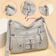 thumbnail image 1 of LHSHID Vintage chic rivet accent soft PU leather crossbody shoulder bag-spacious multi-zipper messenger bag with adjustable strap, perfect for women on-the-go-stylish, durable, and easy to clean, 1 of 1