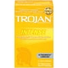 TROJAN Intense Ribbed Lubricated Condoms - 12 Count