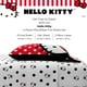 thumbnail image 2 of Juego de sábanas Franco Collectibles Hello Kitty con lunares, completo, 2 of 7