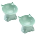 thumbnail image 1 of Comedero elevado para gatos, de plástico, para comida y agua, 1 of 6