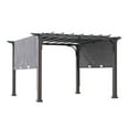 thumbnail image 4 of HOMETRENDS 8 ft. x 10 ft. Steel Sling Top Pergola, Dark Grey, 4 of 9