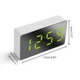 thumbnail image 4 of Led Mirror Alarm Clock  Digital Alarm Clock  Mini Electronic Alarm Clock LED Mirror Alarm Clock Digital Alarm Clock Multifunctional Mini Electronic Alarm Clock For Bedroom Living, 4 of 8