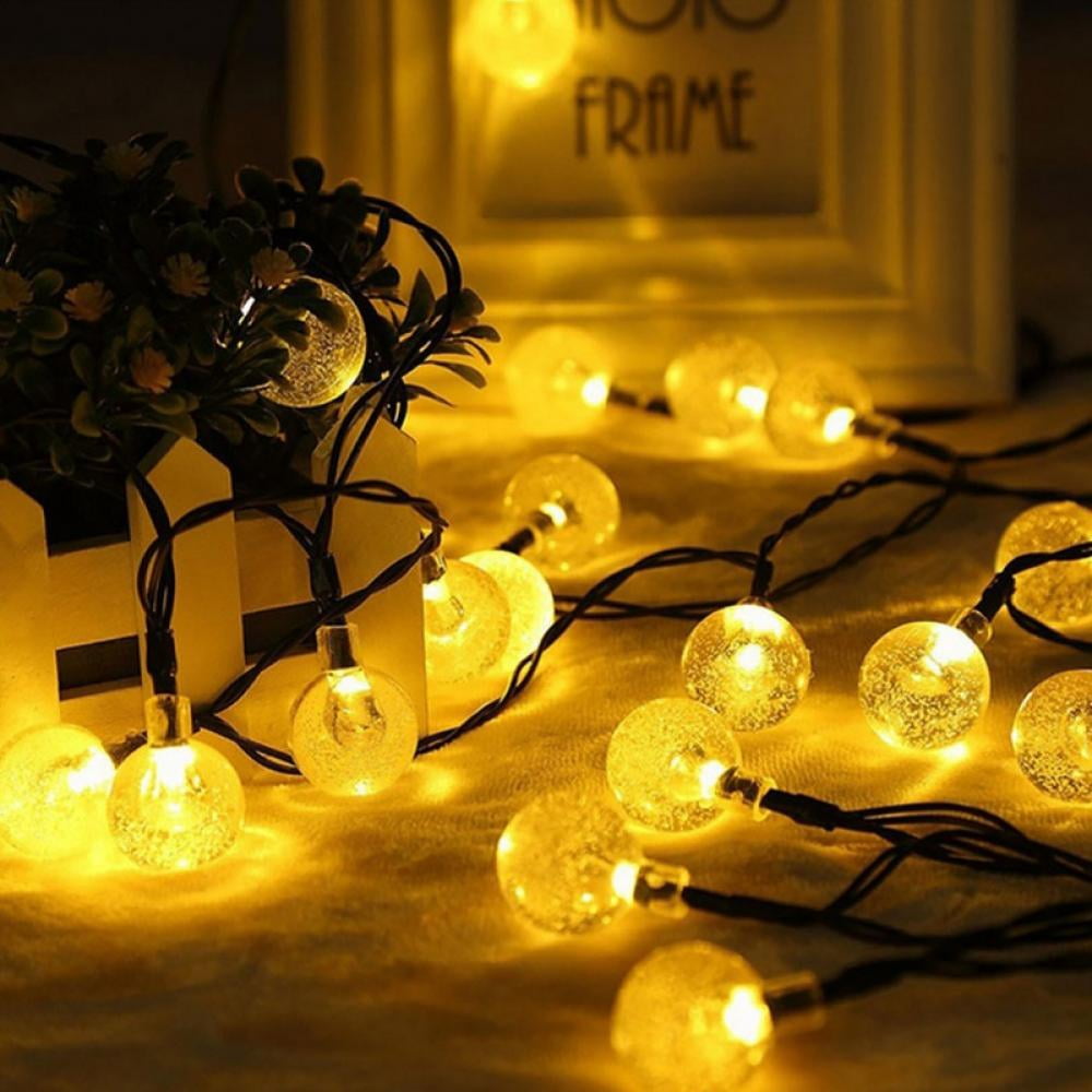 30 LED Solar Power Fairy Lights String Hanging Garden Outdoor Party Wedding Xmas 