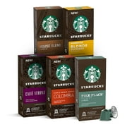 Starbucks By Nespresso Variety Pack Coffee (50-Count Single Serve Capsules, Compatible With Nespresso Original Line System)