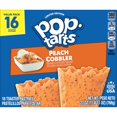 thumbnail image 4 of Pop-Tarts Frosted Peach Cobbler Toaster Pastries, Breakfast Foods, Shelf-Stable, 27 oz (16 Count), 4 of 9