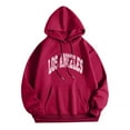 thumbnail image 1 of LUOGENLI Chandails à Capuche pour Hommes Pack Los Angel Hommes Femmes Lettre Graphique Imprimé à Capuche Col Rond Manches Longues Chandail Hauts Chandails à Capuche pour Hommes Packers Vin Taille g, 1 of 3