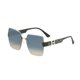 thumbnail image 3 of Gafas de sol adelgazantes con montura grande para mujer, sin montura, recortadas, tiro en la calle, emparejadas con lujo, 2024, 3 of 3