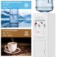 thumbnail image 6 of 5 Gallons Top Loading Hot and Cold Water Cooler Dispenser with Child Safety Lock LED Indicator and Storage Cabinet for Home Office, 6 of 12